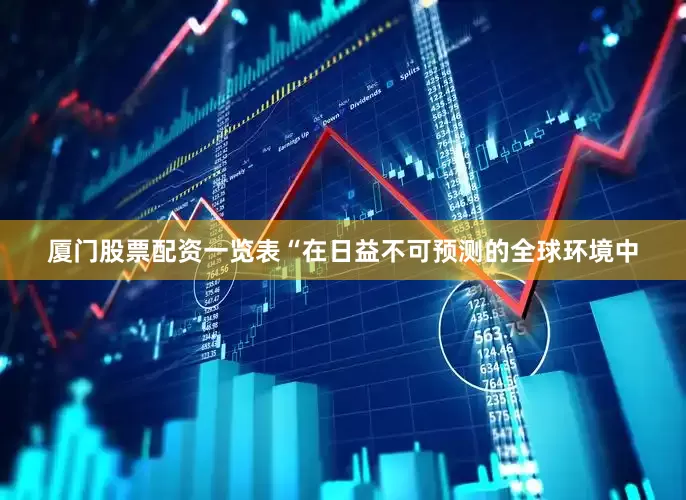 厦门股票配资一览表　　“在日益不可预测的全球环境中