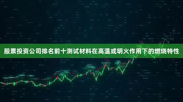 股票投资公司排名前十测试材料在高温或明火作用下的燃烧特性