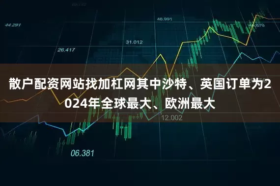 散户配资网站找加杠网其中沙特、英国订单为2024年全球最大、欧洲最大